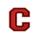 LETTER C Embroidered Patch ("COLLEGE" Font)