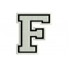 LETTER F Embroidered Patch ("COLLEGE" Font)