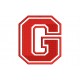 LETTER G Embroidered Patch ("COLLEGE" Font)