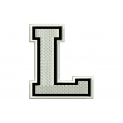 LETTER L Embroidered Patch