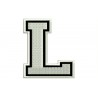 LETTER L Embroidered Patch ("COLLEGE" Font)