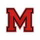 LETTER M Embroidered Patch ("COLLEGE" Font)