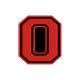 LETTER O Embroidered Patch ("COLLEGE" Font)