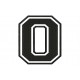 LETTER O Embroidered Patch ("COLLEGE" Font)