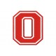 LETTER O Embroidered Patch ("COLLEGE" Font)