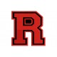 LETTER R Embroidered Patch ("COLLEGE" Font)