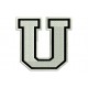 LETTER U Embroidered Patch ("COLLEGE" Font)