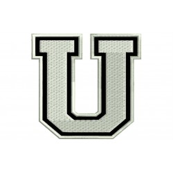 LETTER U Embroidered Patch ("COLLEGE" Font)