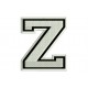 LETTER Z Embroidered Patch ("COLLEGE" Font)