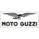 Parche Bordado MOTO GUZZI (Bordado NEGRO / Fondo BLANCO)
