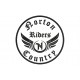 Parche Bordado NORTON RIDERS (Bordado NEGRO / Fondo BLANCO)