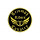 Parche Bordado TRIUMPH RIDERS (Bordado ORO / Fondo NEGRO)