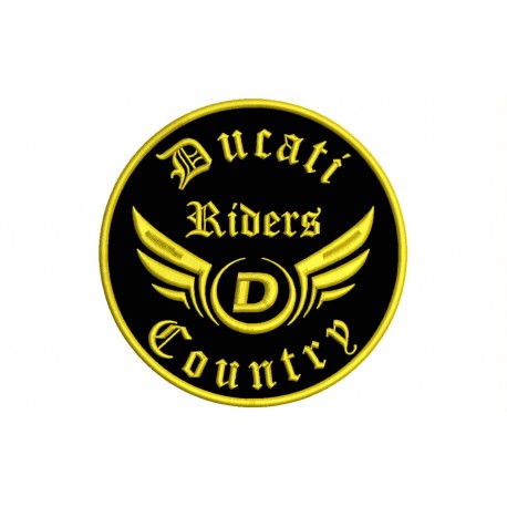 DUCATI RIDERS Custom Embroidered Patch
