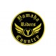 Parche Bordado YAMAHA RIDERS (Bordado ORO / Fondo NEGRO)