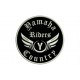 Parche Bordado YAMAHA RIDERS (Bordado PLATA / Fondo NEGRO)