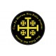 TEMPLAR CROSS and MOTTO Embroidered Patch