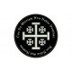 TEMPLAR CROSS and MOTTO Embroidered Patch