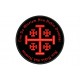 TEMPLAR CROSS and MOTTO Embroidered Patch