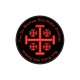 TEMPLAR CROSS and MOTTO Embroidered Patch