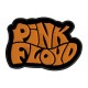 Parche Bordado PINK FLOYD (Bordado NARANJA / Fondo NEGRO)