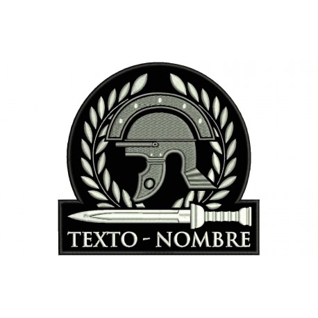 ROMAN HELMET and GLADIUS Custom Embroidered Patch