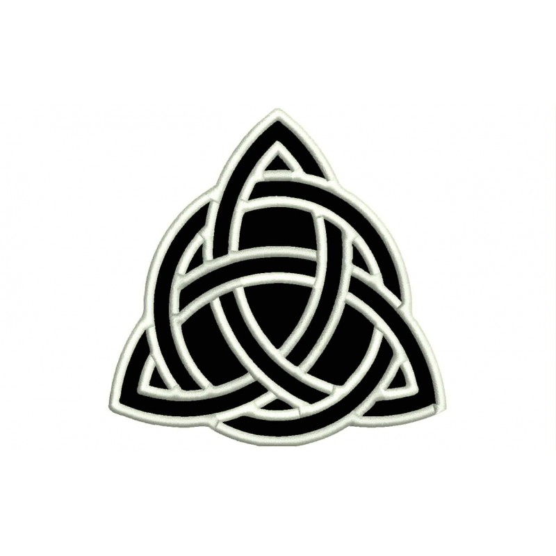 embroidered patch Triquetra 8 X 7 cm 