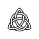 TRIQUETRA (Celtic Symbology) Embroidered Patch