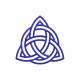 TRIQUETRA (Celtic Symbology) Embroidered Patch
