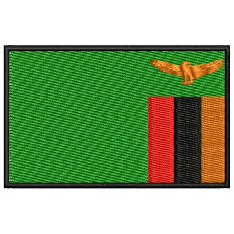 Parche Bordado Bandera ZAMBIA