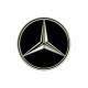 Parche Bordado MERCEDES-BENZ (Bordado PLATA / Fondo NEGRO)
