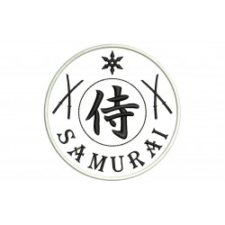 Parche Bordado SAMURAI (Katana y Shuriken)