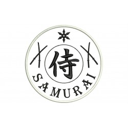 SAMURAI (Katana and Shuriken) Embroidered Patch