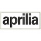 Parche Bordado APRILIA (Bordado NEGRO / Fondo BLANCO)