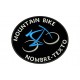 Parche Bordado MOUNTAIN BIKE MTB (Fondo NEGRO)