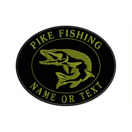 PIKE FISHING Custom Embroidered Patch