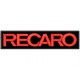 Parche Bordado RECARO (Bordado ROJO / Fondo NEGRO)
