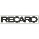 Parche Bordado RECARO (Bordado NEGRO / Fondo BLANCO)