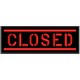 CLOSED Embroidered Patch