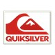 Parche Bordado QUIKSILVER (Bordado ROJO / Fondo BLANCO)