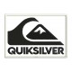 Parche Bordado QUIKSILVER (Bordado NEGRO / Fondo BLANCO)