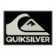 Parche Bordado QUIKSILVER (Bordado BLANCO / Fondo NEGRO)