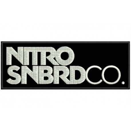 NITRO SNOWBOARD Embroidered Patch