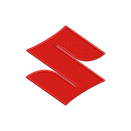 Parche Bordado SUZUKI (Bordado ROJO)