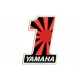 Parche Bordado YAMAHA N1 (Fondo NEGRO)