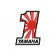 Parche Bordado YAMAHA N1 (Fondo BLANCO)