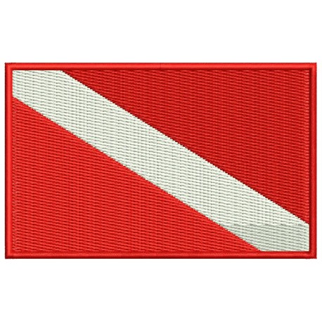 DOCKERY DIVE DOWN FLAG Embroidered Patch