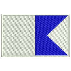 Parche Bordado Bandera BUCEO ALFA (INTERNACIONAL)