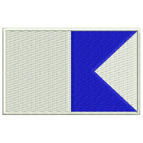 Parche Bordado Bandera BUCEO ALFA (INTERNACIONAL)
