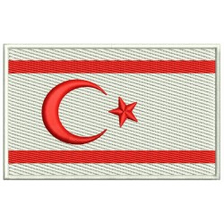 NORTHERN CYPRUS FLAG Embroidered Patch