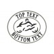 MOTORCYCLE Custom Embroidered Patch (Oval Design)